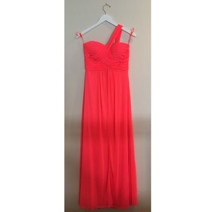 Neon Coral Formal Dress